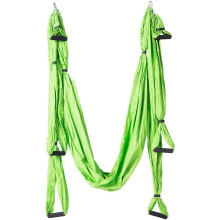 Aerial Yoga Hammock Green 200 kg Capacity Includes Carry Bag For Yoga And Pilates