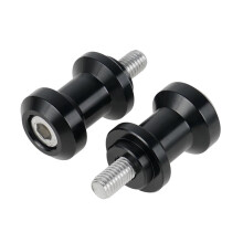 Motorcycle Crash Protector For Yamaha FZ1 YZFR1 YZF R6 MT01 MT03 R7 M6 Bolt 6mm Swingarm Spool Sliders(Black)