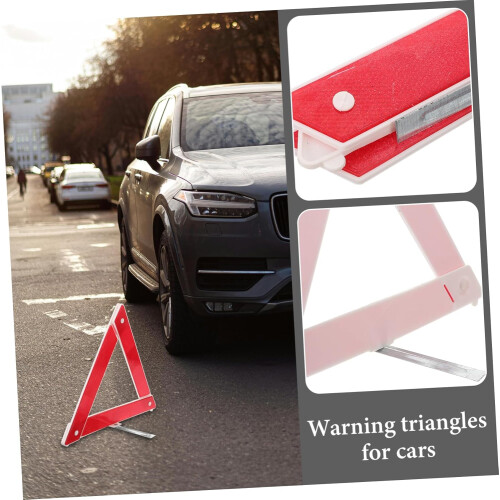 Visibility Reflective Sign for Car Emergency Triangle Reflective Reflector Post Sturdy Construction 1