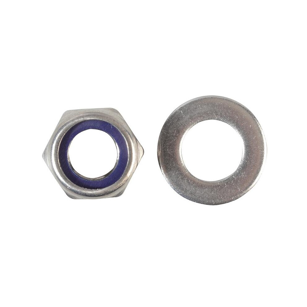 Forgefix Hexagonal Nuts With Nylon Inserts, S/S