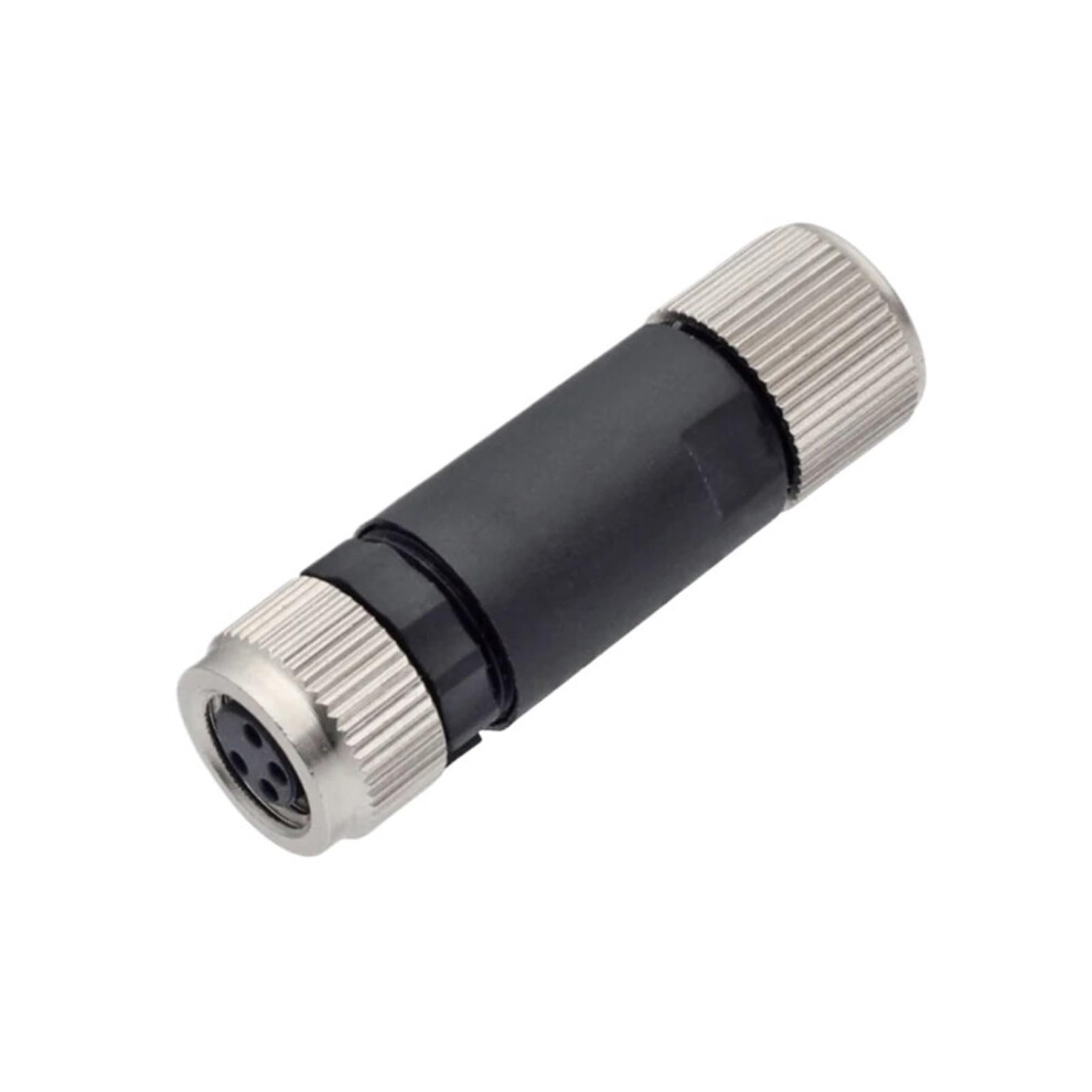 10Pcs M8 Waterproof Cable Connector 4Pin 3Core Male Female Straight Angled With Metal Lock 9347817364699