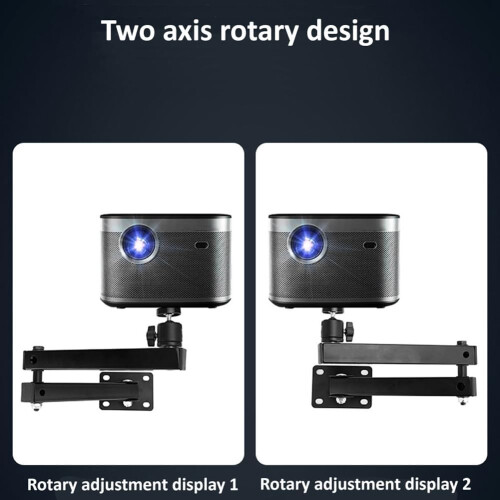 Foldable Projector Wall Mount Universal Adjustable Ceiling Mount Bracket, Compatible With Most Projectors 2