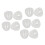 Portable Makeup Sponge Storage Box 5pcs Egg-Shaped Transparent Case Organizer 15