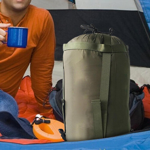 Sleeping Bag Storage Sack for Travel Army Green 1