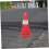 Reflective Traffic Cones 2 Pack Durable Plastic Stable Base  Visibility For Roadwork Safety Parking Driving Practice 2