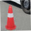 Reflective Traffic Cones 2 Pack Durable Plastic Stable Base  Visibility For Roadwork Safety Parking Driving Practice 5