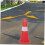 Reflective Traffic Cones 2 Pack Durable Plastic Stable Base  Visibility For Roadwork Safety Parking Driving Practice 4