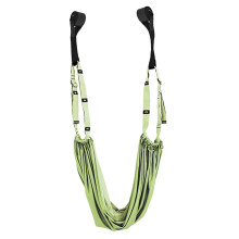 Yoga Stretching Strap Back Arch Assistant Trainer, Adjustable Height Back Band, Lower Waist Fit, Chee Green