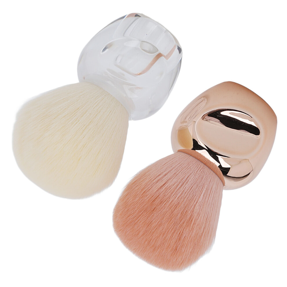 Dual Nail Dust Brush Set Soft Hair Mellow Handle Perfect for Home & Salon Use
