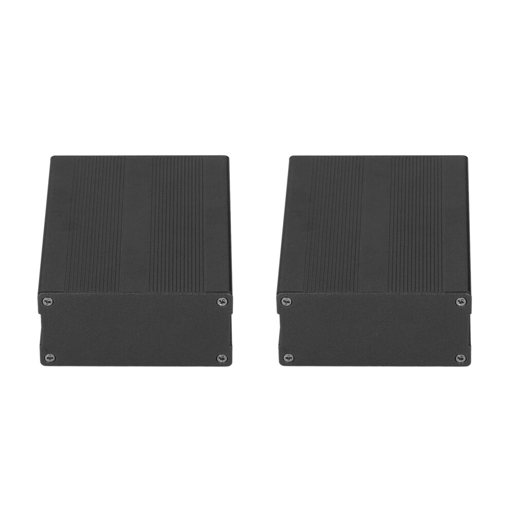 Split Type Aluminum Electronic Project Box - 35X76x100mm Black 3191374532666