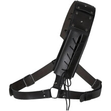 Sabre Frog Sabers Scabbard Back Holster For Medieval Renaissance Cosplay Knights Adjustable PU Leather Belt Holder Black