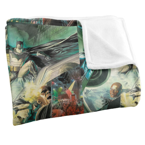Batman Batman Comic Collage Blanket 1
