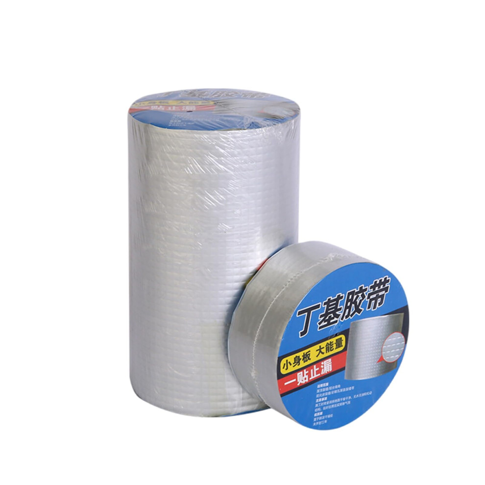 Butyl Waterproof Tape 1Mm Thick, 10Cm X 10M, Silver, Adhesion, Leak For Boat Roof Tent Leakproof Sealant 9426802732801