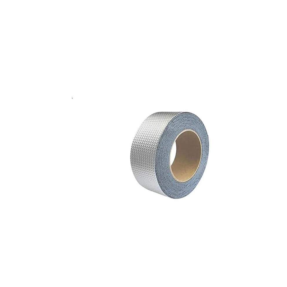 5M Aluminum Foil Butyl Rubber Waterproof Tape, Heat Resistant Roof Sealant 0.8Mm 9382693073235