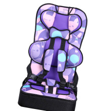High Back Booster Car Seat Portable 15kg Toddler Infant Purple