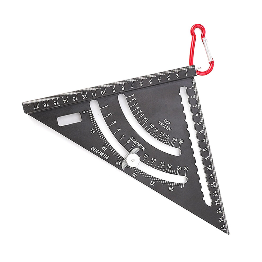 Carpenter Square Adjustable Ruler Aluminum Framing Woodworking Tool, Combination With Hook 9426802733532