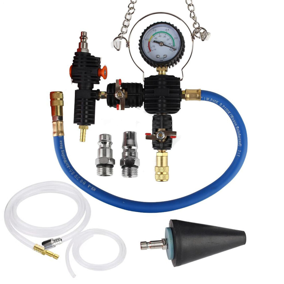 Radiator Pressure Tester Kit With Accurate Leak Detection And Vacuum Coolant Refill For Car Truck 9347817367072