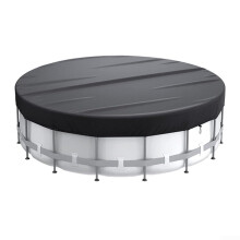 Outdoor Round Pool Cover 6Foot Black Solar Debris Protection for Above Ground Pool