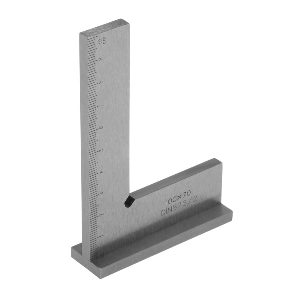Double Scale Machinist Square Ruler Steel Right Angle For Woodworking And Fabrication With Precise Scale 9426802733938
