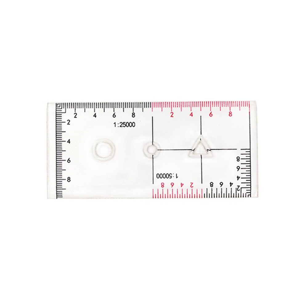 Land Navigation Topographic Map Scale Reader Protractors Geometry Template Measuring Tool Manual Coordinate Ladder 9382693074546