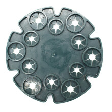 Support de canne en bambou Support de plante en-Disque de bambou