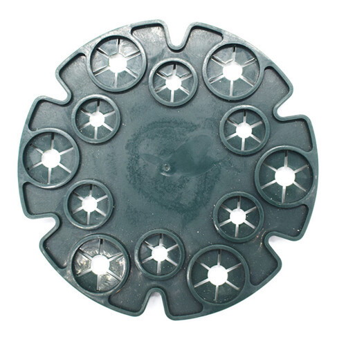Support de canne en bambou Support de plante en-Disque de bambou