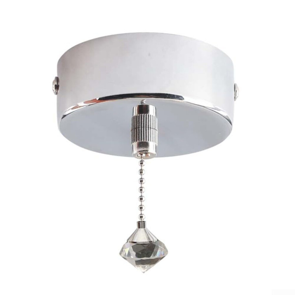 Ceiling Pendant Pull Cord Light Switch, Metal Construction, Antique Brass Finish, Chrome Finish 9382693962317