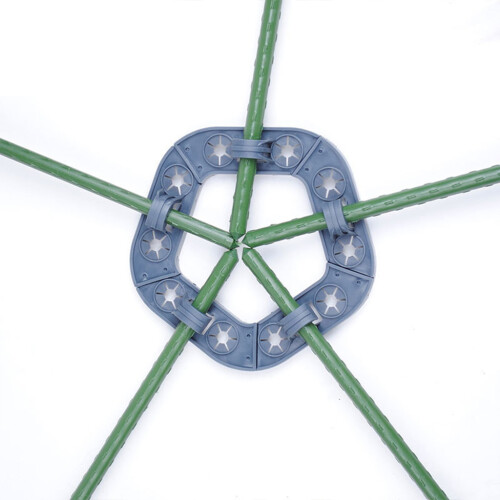 Support de canne en bambou Support de plante en-Disque de bambou 2