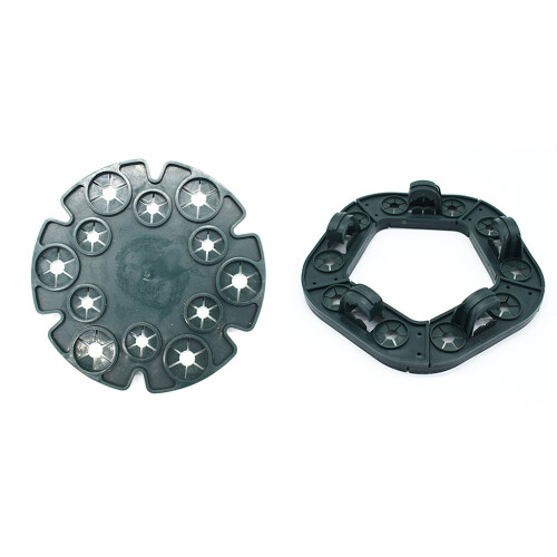 Support de canne en bambou Support de plante en-Disque de bambou 1