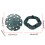 Support de canne en bambou Support de plante en-Disque de bambou 5