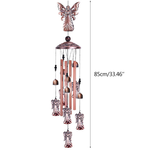 Carillons éoliens multi-tubes en fer forgé vintage pour 2