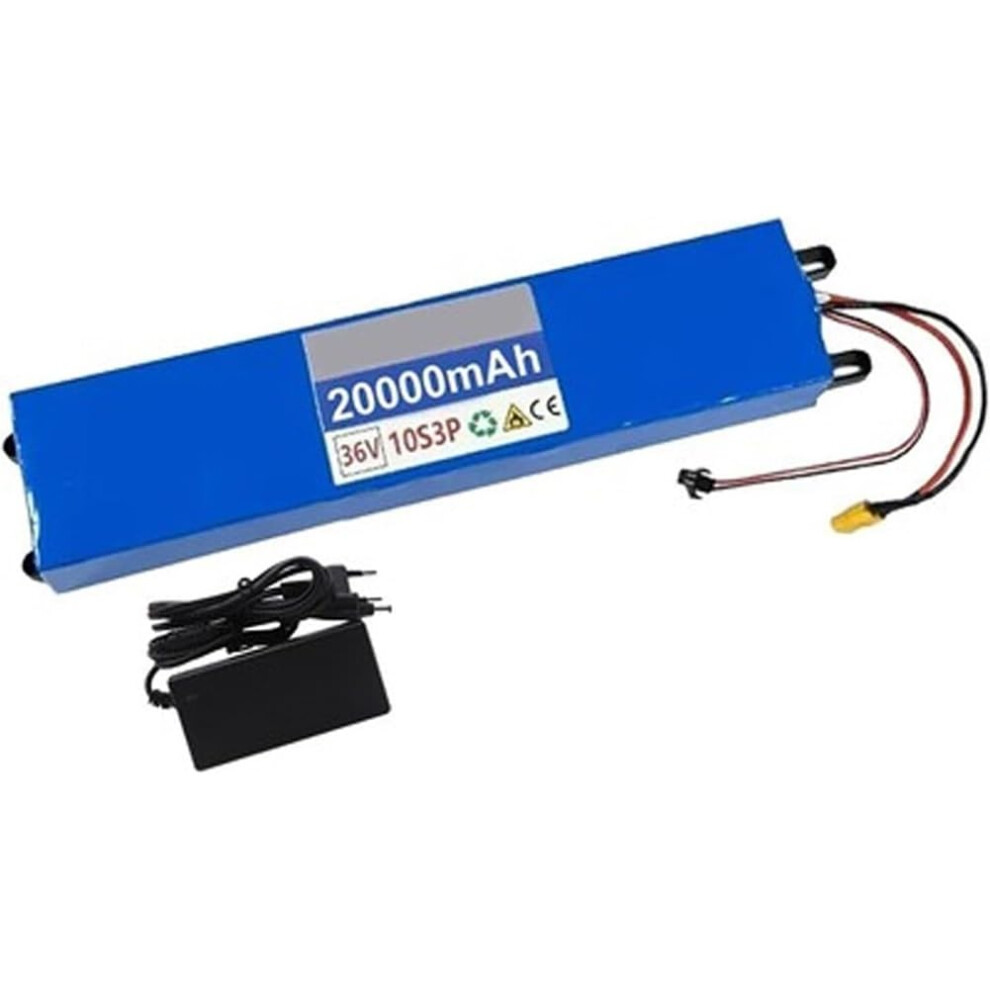 36V 20Ah Ebike Battery BuiltIn Folding LiION With Charger, BMS, For 250W, 350W, 450W, 500W, 750W Motors (XT60)