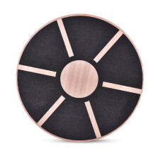 Balance Board NonSlip Wooden Wobble Board For Stability Training And Core Workout 360 Rotation Natural Wood
