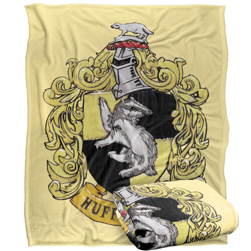 Harry Potter Harry Potter Hufflepuff Stitched Crest Blanket 2