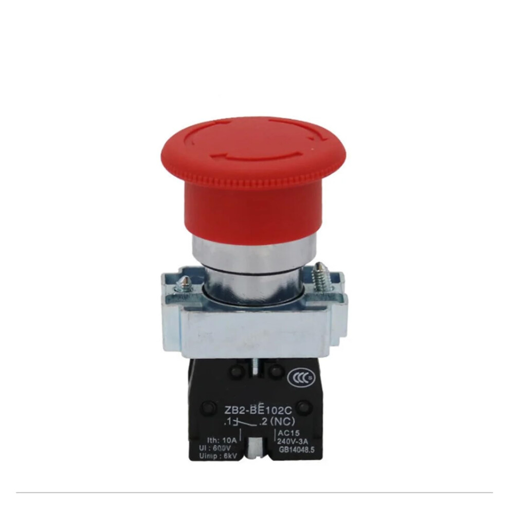 Emergency Stop Button Turntorelease 1Nc Mushroom Push For Quick Safety Shutdown Red 9044945628869