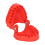 Shock-Resistant Red Denture Drill Holder 28 Bit Slots with Magnet 3