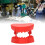 Shock-Resistant Red Denture Drill Holder 28 Bit Slots with Magnet 13