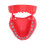 Shock-Resistant Red Denture Drill Holder 28 Bit Slots with Magnet 7