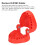 Shock-Resistant Red Denture Drill Holder 28 Bit Slots with Magnet 6