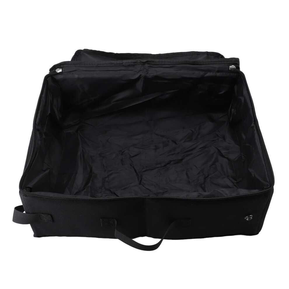 Portable Litter Box For Cats, Collapsible Litter Box With Zipper Lid Waterproof Nylon Easy To Carry Pet Supplies For Travel And Home Use