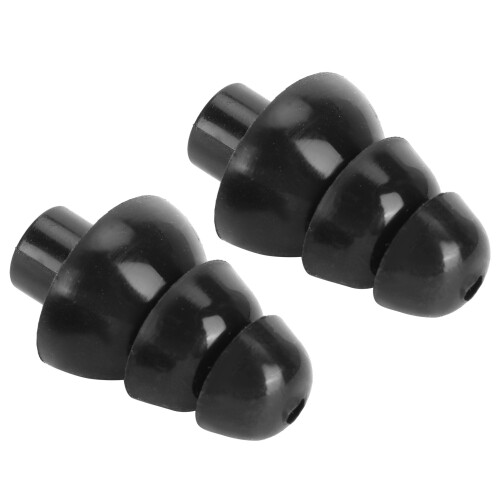 Schwarze Ohrstöpsel, wiederverwendbar, 2