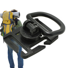Water Bladder Tube Clip 360 Degree Rotatable Hose Clip, Clamp For Camping Hiking Cycling Outdoor Biking Black Walnut