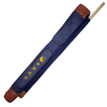 Sword Bag Thickened Oxford Cloth Back Strap Double Sword Bag With Stick Bag Martial Arts Sword Bag Blue