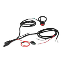 Motorrad-Nebelscheinwerfer-Kabelbaum, LED-Lampe, Scheinwerfer-Umrüstung, Schalter, Relais, Kabel für Motorrad-Scheinwerfer