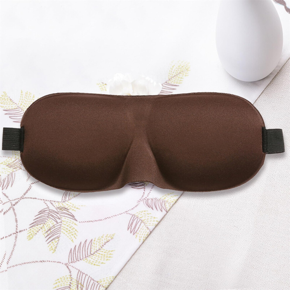 Brown Sleep Masks 3D Eye Masks Contoured, Unisex, 100% Blackout, For Back And Side Sleepers, Travel Eye Cover,