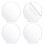 Clear Acrylic Sheet Round Panel 4mm Thick, 4Piece Set, For LED Light Base, Sign, DIY Display Projects 1