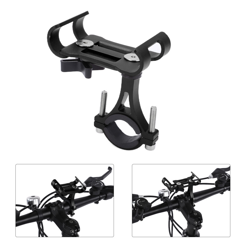 Aluminum Alloy Bike Phone Holder 360 Rotatable For 3.5-6.5" Smartphones 7691377011251