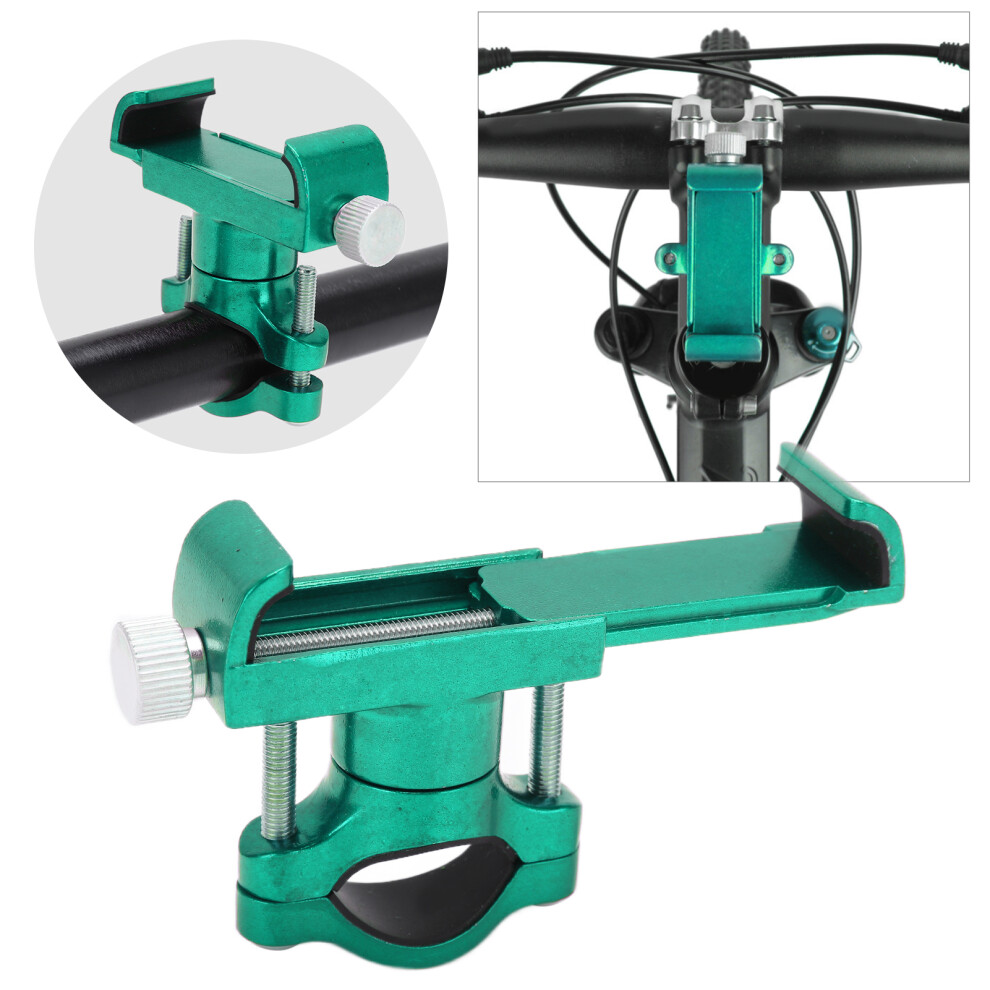 Heavy Duty Aluminum Alloy Bike Phone Mount For Bicycles, Motorcycles, Green 8201377301093