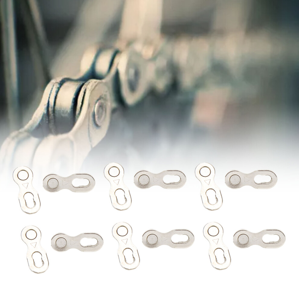 6 Pairs Steel Bike Chain Quick Links For 6/7/8 Speed Mountain Road Bicycle 9391375739703