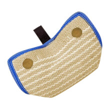 Dog Training Bite Pillow Ergonomic Handle Jute Tug For Medium To Large Dogs Professional Training And Interactive Play